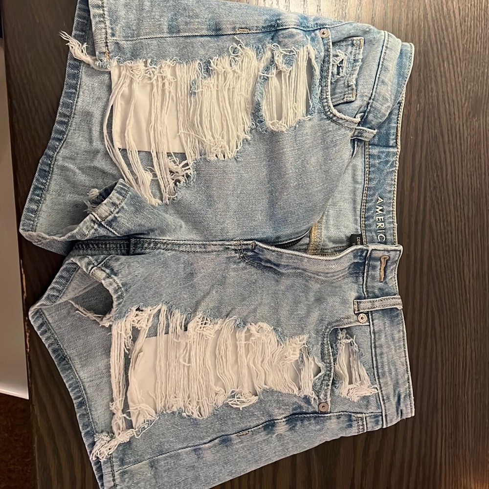 Distressed, Denim, Jean Shorts